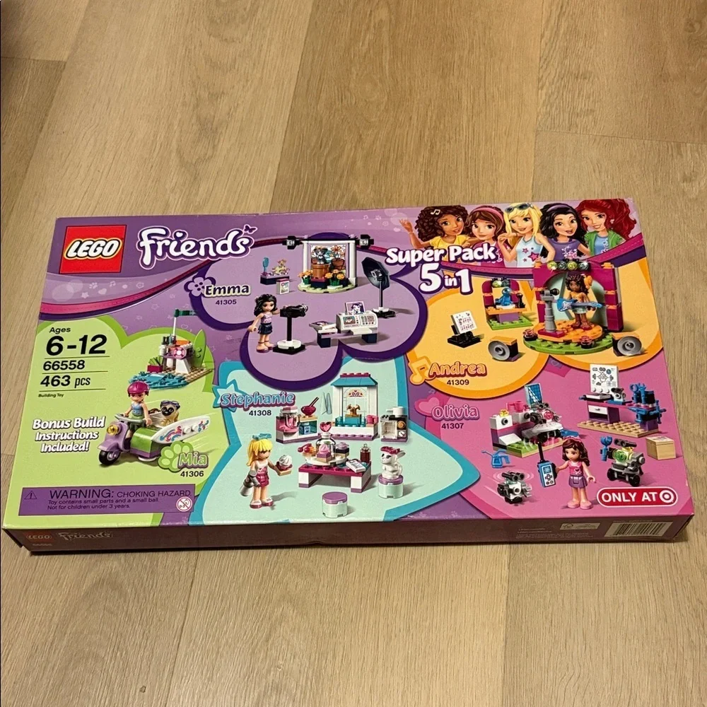 Lego Friends super pack set 66558 new in sealed box 463 pieces rare and retired!